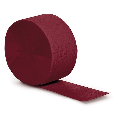 Touch Of Color Burgundy Red Streamer, 81', 12PK 078192